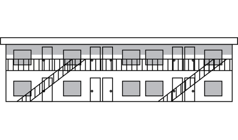drawing of multi unit housing